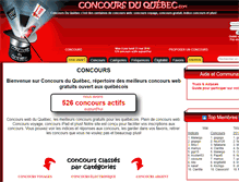Tablet Screenshot of concoursduquebec.com